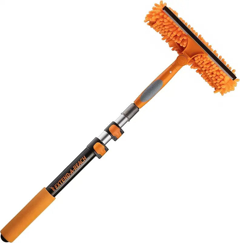 Multifunction window cleaning brush