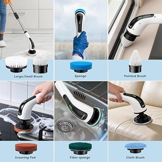 Electric spin scrubber