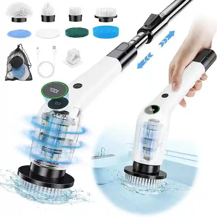 Electric spin scrubber