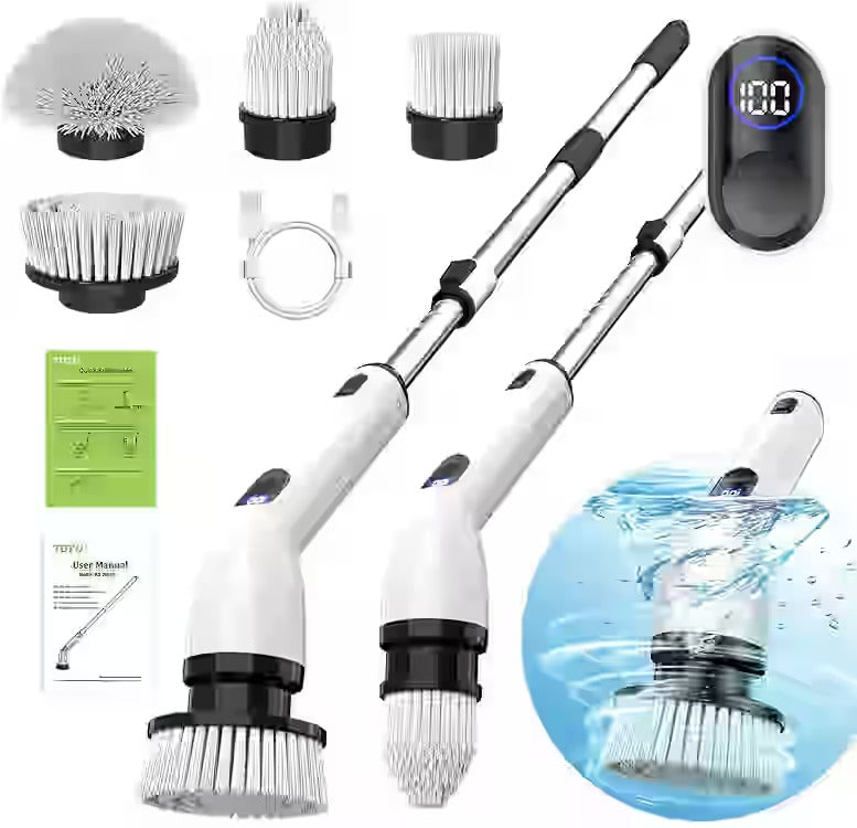 Electric spin scrubber