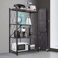 Foldable kitchen shelf rack