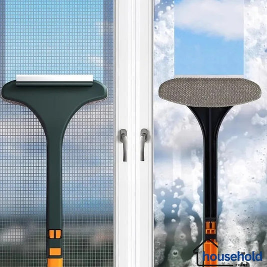 Multifunction window cleaning brush